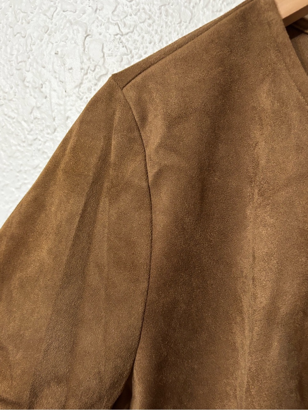 J. Jill Faux Suede Short Sleeve Shirt Medium Petite - Picture 4 of 6